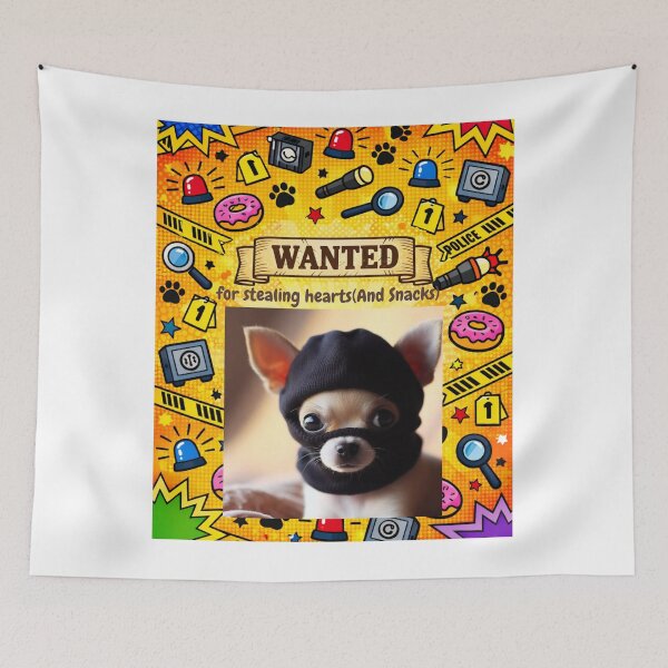 Item preview, Wanted: Masked Chihuahua Bandit  designed and sold by Matty69TeeS.