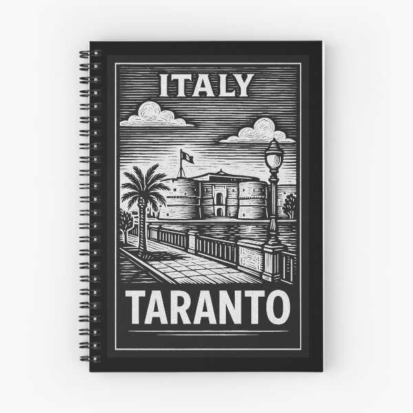 Item preview, Taranto Italy Linocut Style  designed and sold by Thistle-TShop.