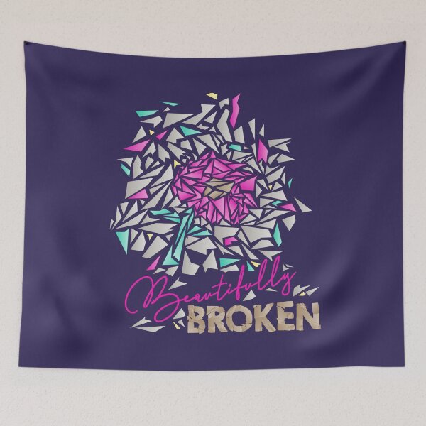 Item preview, Beautifully Broken - Inspirational Mosaic Flower designed and sold by Josh Meyer Designs.