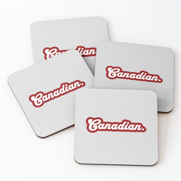 Item preview, Canadian - red and white script letters designed and sold by mooskdesign.