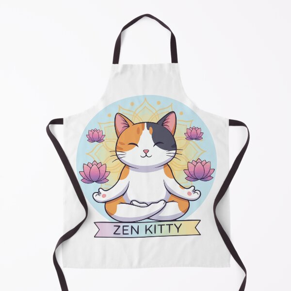 Item preview, Zen Kitty – Calico Cat in Lotus Pose designed and sold by Petzzz.