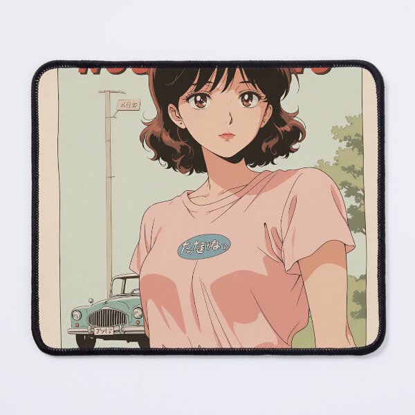 Item preview, Vintage Anime Girl Retro Forever – Showa Era Japanese Poster Style designed and sold by Atthapolaudom.
