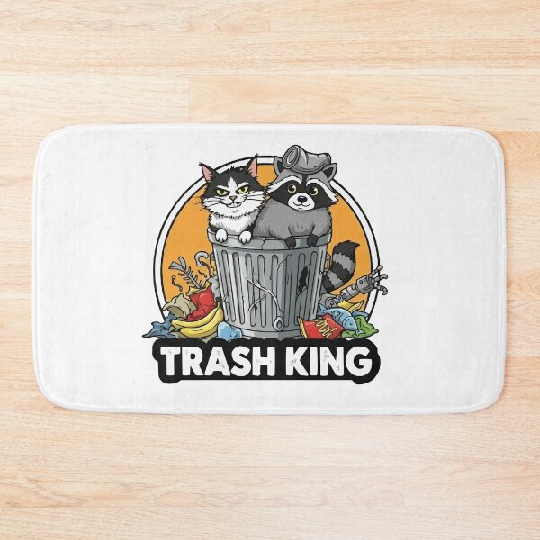 Item preview, Trash King – Raccoon and Cat Friendship designed and sold by Petzzz.