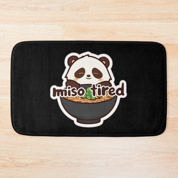 Item preview, miso tired miso sleepy soup sleepy soup tired  funny panda  in a bowl of miso soup or ramen designed and sold by zuzzelek44.
