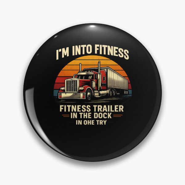 Item preview, I’m Into Fitness Trucking T-Shirt | Funny Trucker Docking Humor Tee | Retro Semi Truck CDL Driver Shirt designed and sold by DailyDrivesct.