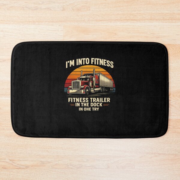 Item preview, I’m Into Fitness Trucking T-Shirt | Funny Trucker Docking Humor Tee | Retro Semi Truck CDL Driver Shirt designed and sold by DailyDrivesct.