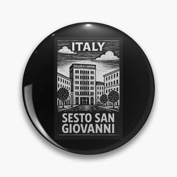 Item preview, Sesto San Giovanni Italy Linocut Style  designed and sold by Thistle-TShop.