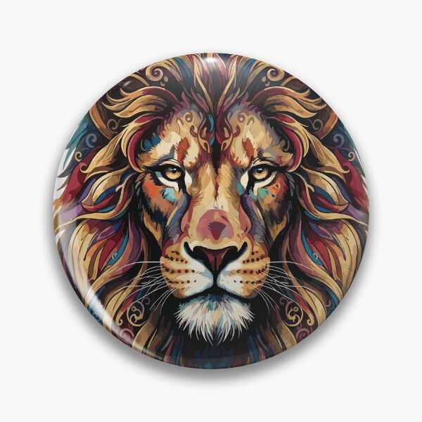 Item preview, Colorful Lion Head designed and sold by Creative League Ignite.