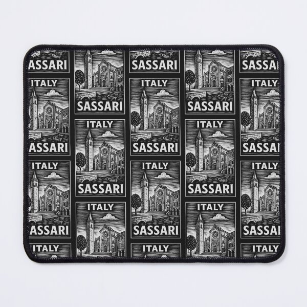 Item preview, Sassari Italy Linocut Style designed and sold by Thistle-TShop.