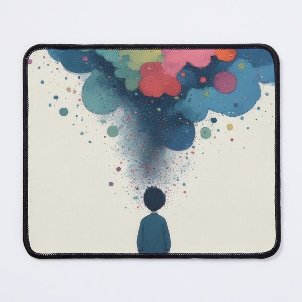 Item preview, The dreamer and his explosion of color thoughts designed and sold by Mianku | Für das Leben.