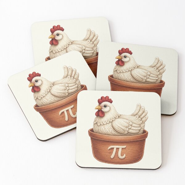Item preview, Chicken Pot PI Day Men Women Kids Math 3.14 Vintage Faux Yarn designed and sold by SunfullyYours.
