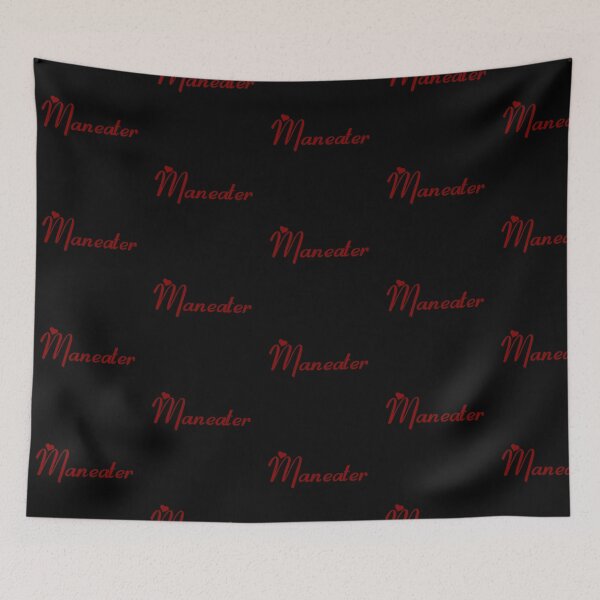 Item preview, maneater red text logo designed and sold by meuliasshop.