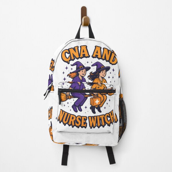 Item preview, CNA and Nurse Witch Halloween Design – Cute Flying Witch Nurses Artwork designed and sold by ClinicalHubs.