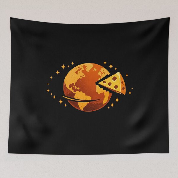 Item preview, Cheesy Earth | Minimalist Space & Food Graphic T-Shirt | Nerdy Cosmic Humor Design designed and sold by DailyDrivesct.
