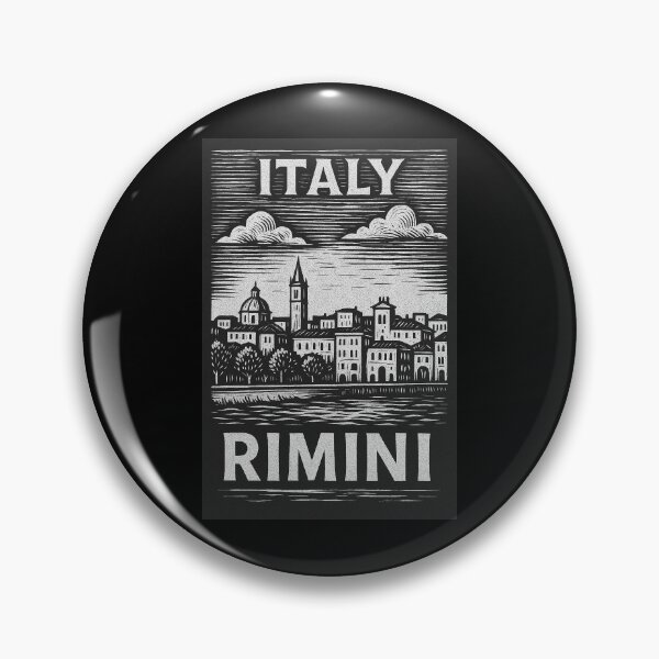 Item preview, Rimini Italy Linocut Style  designed and sold by Thistle-TShop.