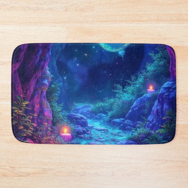 Item preview, Magical river in the moonlit forest designed and sold by Mianku | Für das Leben.