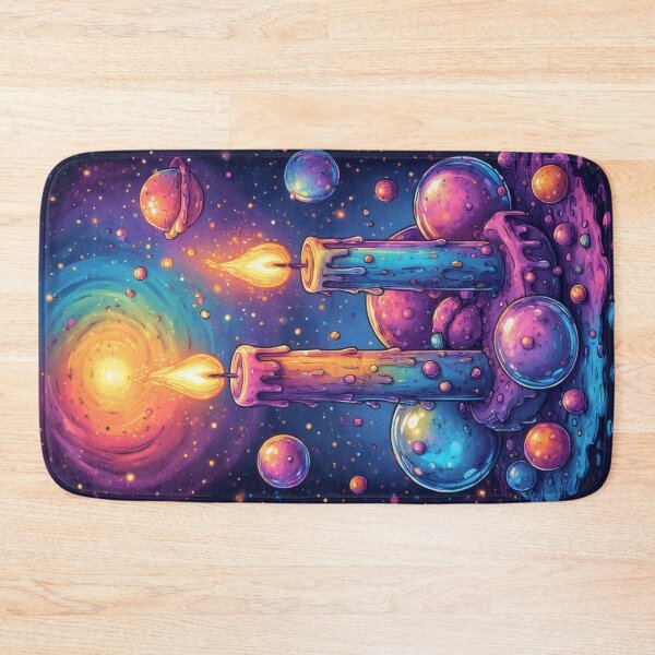 Item preview, Cosmic candles in colorful space designed and sold by Mianku | Für das Leben.