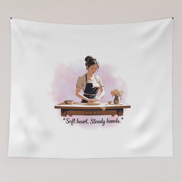 Item preview, Soft Heart, Steady Hands feminine energy designed and sold by SloganSauce.