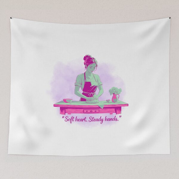 Item preview, Soft Heart, Steady Hands nurturing woman designed and sold by SloganSauce.