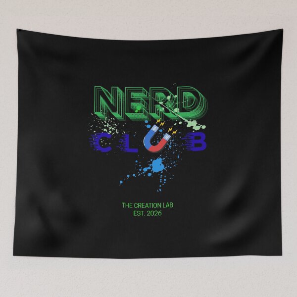 Item preview, Nerd Club The Creation Lab EST 2026 Science Magnet designed and sold by AddyTae.
