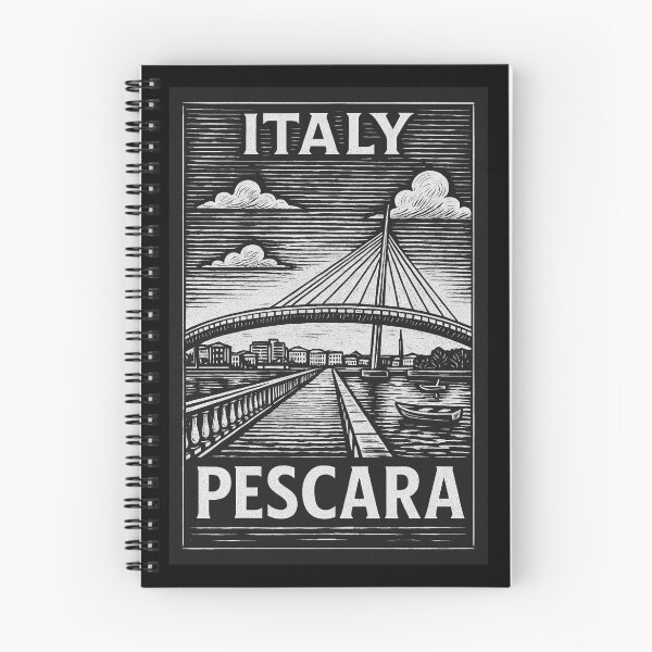 Item preview, Pescara Italy Linocut Style  designed and sold by Thistle-TShop.