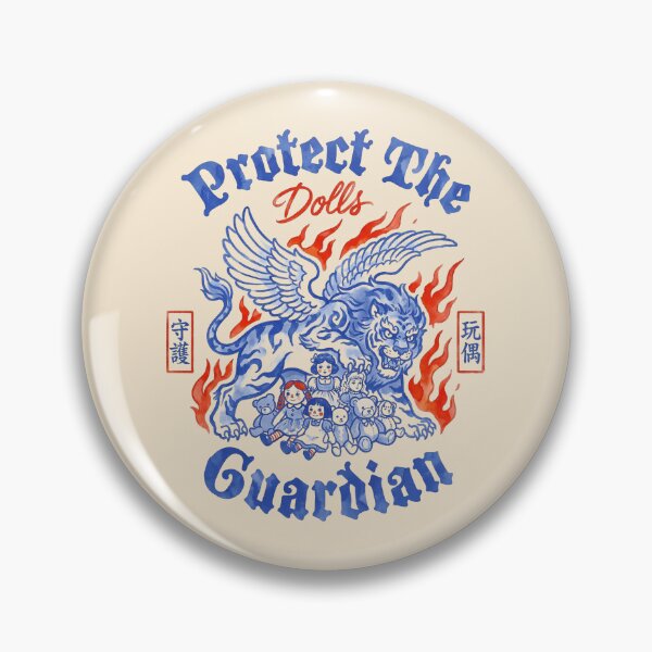 Item preview, Celestial Blue Winged Lion Guardian of Vintage Dolls designed and sold by zzz888.