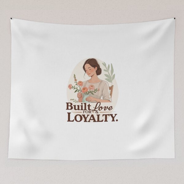 Item preview, Built For Love And Loyalty designed and sold by SloganSauce.