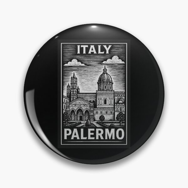 Item preview, Palermo Italy Linocut Style  designed and sold by Thistle-TShop.