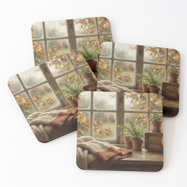 Item preview, Autumn Afternoon by the Window designed and sold by Tamer ⭐⭐⭐⭐⭐.