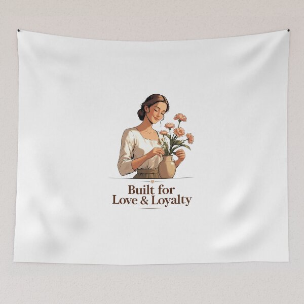 Item preview, Built For Love And Loyalty traditional wife designed and sold by SloganSauce.