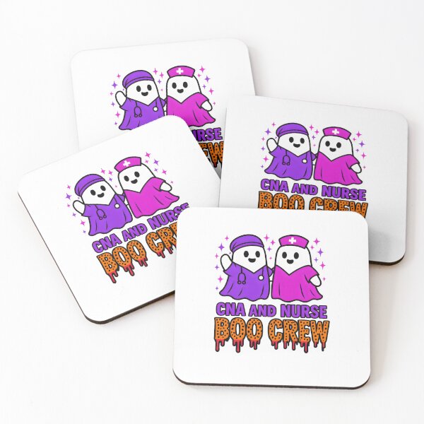 Item preview, CNA and Nurse Boo Crew Cute Ghost Halloween Medical Design – Spooky Healthcare Shirt Graphic designed and sold by ClinicalHubs.
