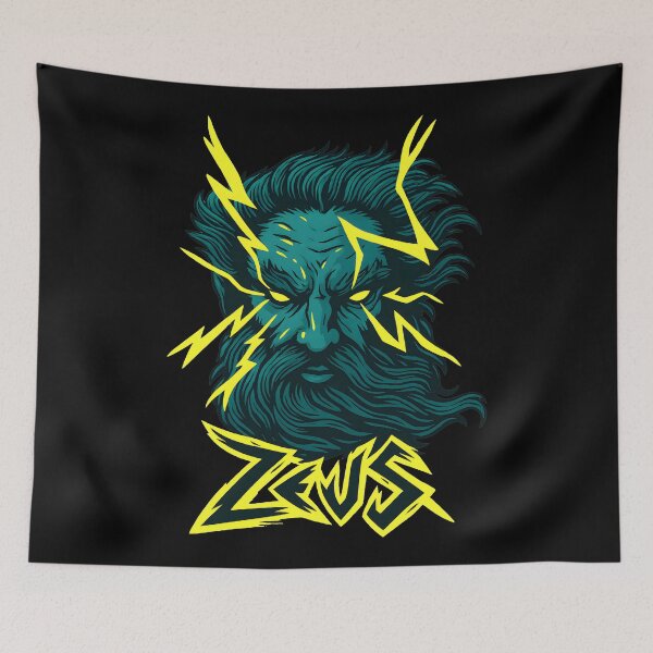 Item preview, Zeus Greek God King Of Olympus Lightning Strike Mythology  designed and sold by DrawHandArt.