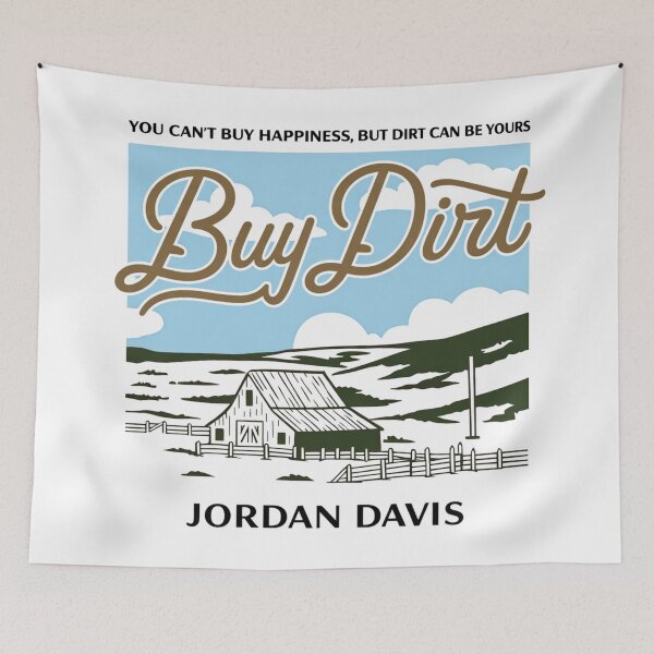 Item preview, Vintage Buy Dirt You Cant Buy Happiness But You Can Buy Land designed and sold by lioragraf.