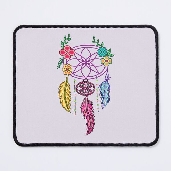 Item preview, Colorful Dreams: Bohemian and Floral Dreamcatcher designed and sold by chromyral-creations.