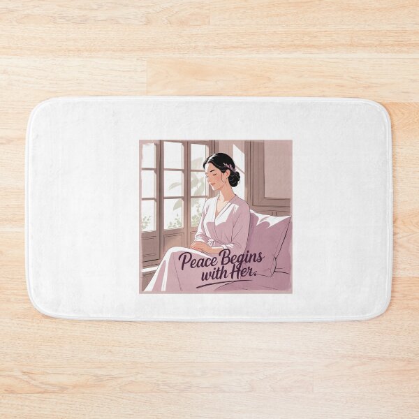 Item preview, Peace Begins With Her designed and sold by SloganSauce.