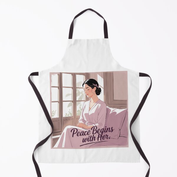 Item preview, Peace Begins With Her designed and sold by SloganSauce.