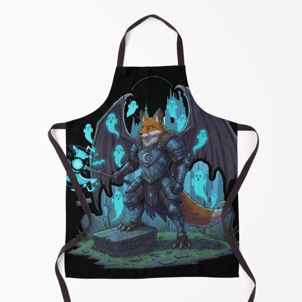 Item preview, Dark Fantasy Fox Warrior With Wings Magical Ax Illustration designed and sold by RebellDancer.