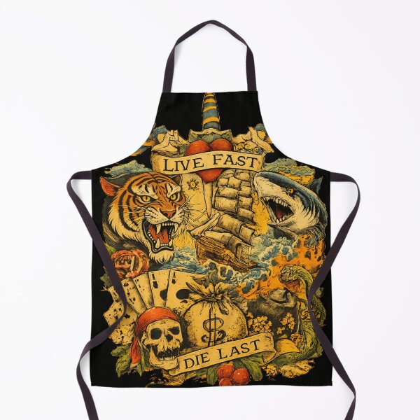 Item preview, Live Fast Die Last – Vintage Tattoo Flash Art designed and sold by LevelUpLab.