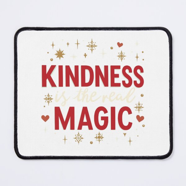 Item preview, Kindness Is the Real Magic – Christmas Quote Typography Design designed and sold by Graphic Therapist.