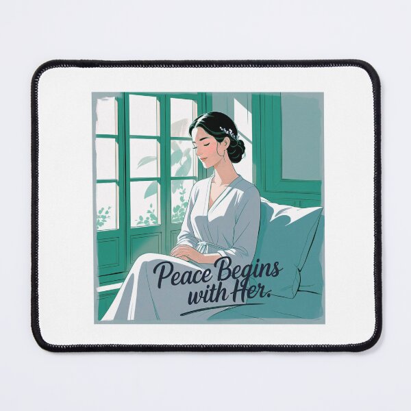 Item preview, Peace Begins With Her traditional femininity designed and sold by SloganSauce.
