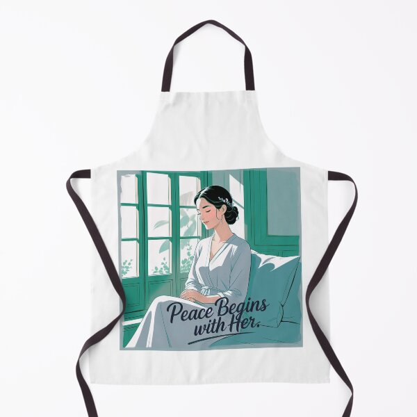 Item preview, Peace Begins With Her traditional femininity designed and sold by SloganSauce.