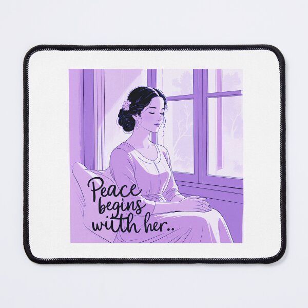 Item preview, Peace Begins With Her homemaker energy designed and sold by SloganSauce.