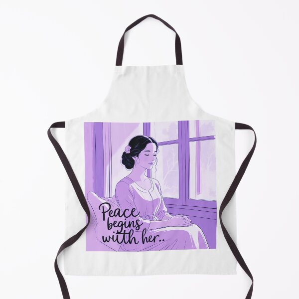 Item preview, Peace Begins With Her homemaker energy designed and sold by SloganSauce.
