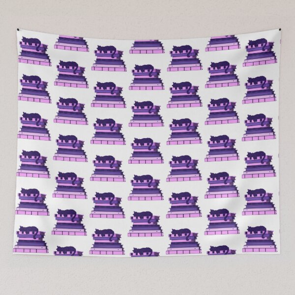 Item preview, Sleeping Kitty on Stack of books designed and sold by Arsenic-Arts.
