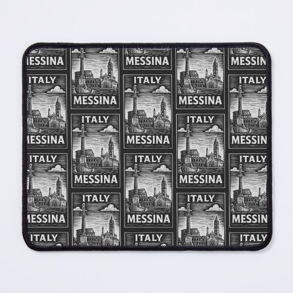 Item preview, Messina Italy Linocut Style designed and sold by Thistle-TShop.