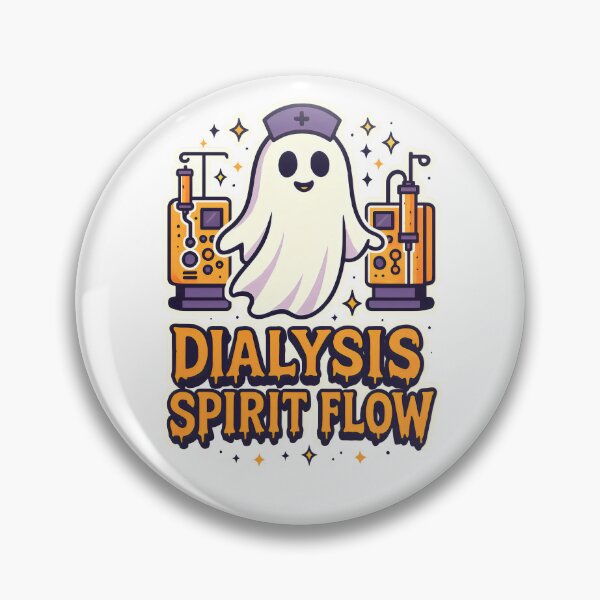 Item preview, Dialysis Spirit Flow Ghost Nurse Halloween Design – Cute Dialysis Tech Spooky Shirt Graphic designed and sold by ClinicalHubs.