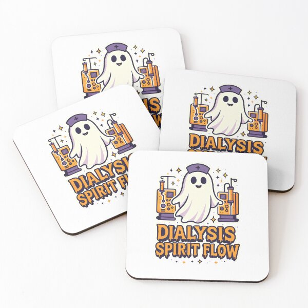 Item preview, Dialysis Spirit Flow Ghost Nurse Halloween Design – Cute Dialysis Tech Spooky Shirt Graphic designed and sold by ClinicalHubs.
