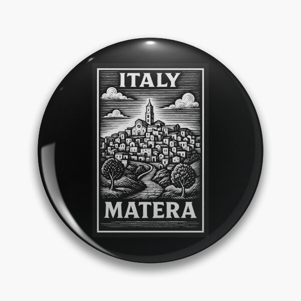 Item preview, Matera Italy Linocut Style  designed and sold by Thistle-TShop.