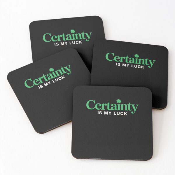 Item preview, Luck Certainty Minimal Quote Inner Peace St Patricks Day designed and sold by clothesy7.