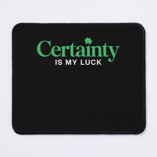 Item preview, Luck Certainty Minimal Quote Inner Peace St Patricks Day designed and sold by clothesy7.